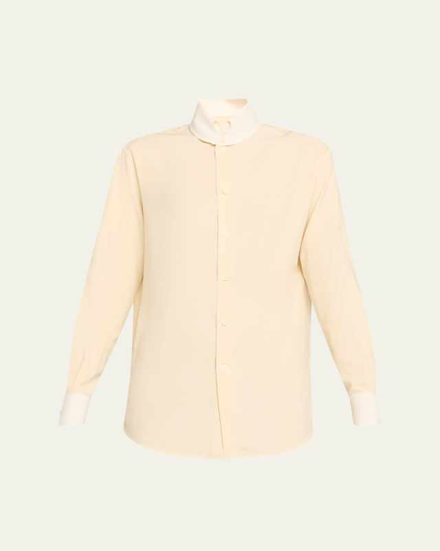Thea Dylan-Collar Silk Shirt
